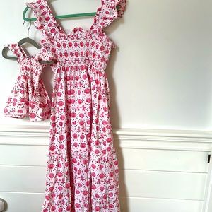 Mermaid print Hill House dress size medium match with mini size 12-18m